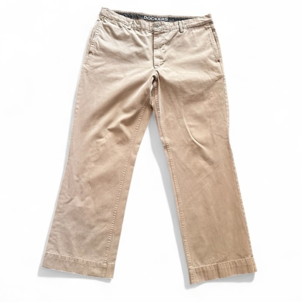 38 x 32 khaki dockers men classic pants dress office preppy chino work wear